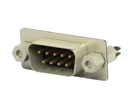 TE Connectivity 2301826 9 Way Vertical Board Mount D-sub Connector Plug, 2.77mm Pitch [2301826-2]; 274-9694