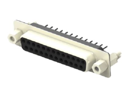 TE Connectivity 2301841 25 Way Vertical Board Mount D-sub Connector Receptacle, 2.77mm Pitch [2301841-2]; 274-9696