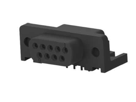 TE Connectivity 5745131 9 Way Right Angle Board Mount D-sub Connector Receptacle, 2.74mm Pitch [5745131-1]; 274-9714