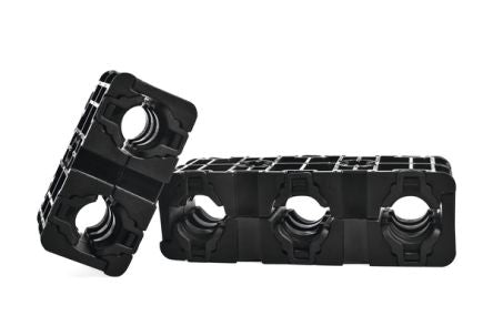 HellermannTyton Black Polyamide Clip, 20mm Max. Bundle [DHVC18-20]; 275-0052