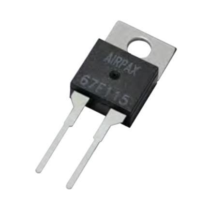Sensata Airpax Bi-Metallic Thermostat, 130°C Max, Open On Rise, Automatic Reset, Surface Mount [67L055]; 275-0140