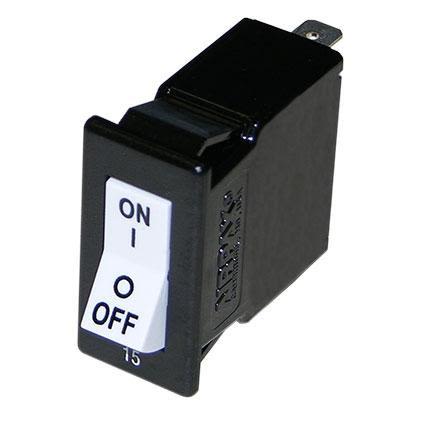 Sensata Airpax Airpax Thermal Circuit Breaker - CPP  Single Pole Panel Mount, 15A Current Rating [CPP11-52-15.0A-OC-V]; 275-0184