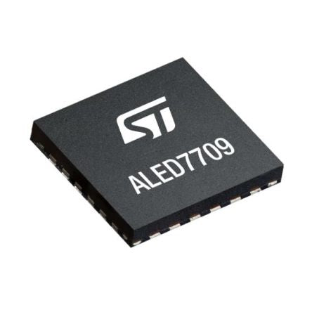 STMicroelectronics ALED7709ATR LED Driver IC, 4.5 → 42 V 200mA 24-Pin QFN [ALED7709ATR]; 275-1304