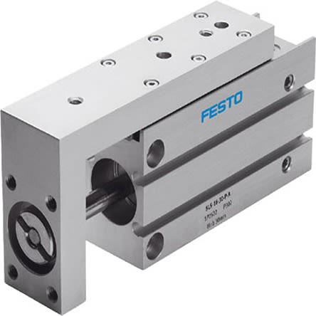 Festo Pneumatic Guided Cylinder - 170493, 10mm Bore, 15mm Stroke, SLS Series, Double Acting [SLS-10-15-P-A]; 275-2850
