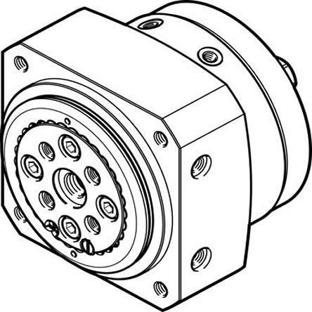 Festo DSM Series 10 bar Double Action Pneumatic Rotary Actuator, 270° Rotary Angle, 12mm Bore [DSM-12-270-HD-A-B]; 275-3133