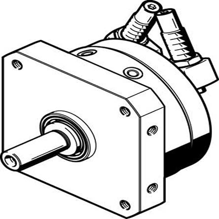 Festo DSM Series 10 bar Double Action Pneumatic Rotary Actuator, 246° Rotary Angle, 16mm Bore [DSM-16-270-CC-A-B]; 275-3142