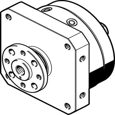 Festo DSM Series 10 bar Double Action Pneumatic Rotary Actuator, 270° Rotary Angle, 40mm Bore [DSM-40-270-FW-A-B]; 275-3182
