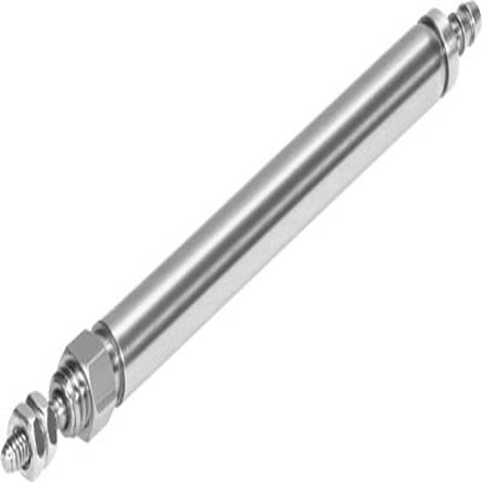 Festo Pneumatic Piston Rod Cylinder - 15886, 4mm Bore, 10mm Stroke, EG Series, Single Acting [EG-4-10-PK-2]; 275-3254
