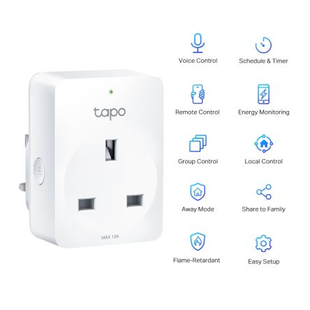 TP-Link Smart Socket, 13A, 240 V [Tapo P110]; 275-3543