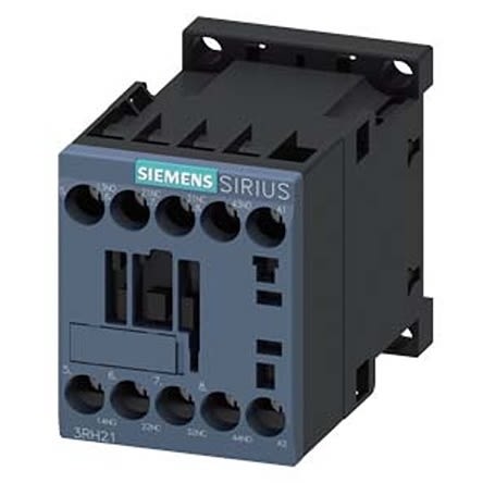 Siemens SIRIUS 3RH2 Contactor Relay, 380 V ac Coil, 4-Pole, 10 A, 2NO + 2NC, 690 V ac [3RH2122-1AQ00]; 275-3903