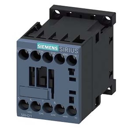 Siemens SIRIUS 3RH2 Contactor Relay, 277 V ac Coil, 4-Pole, 10 A, 2NO + 2NC, 690 V ac [3RH2122-1AR60]; 275-3904
