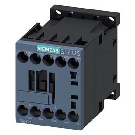 Siemens SIRIUS 3RH2 Contactor Relay, 24 V dc Coil, 4-Pole, 10 A, 2NO + 2NC, 690 V ac [3RH2122-1BB40-1AA0]; 275-3909