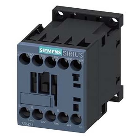 Siemens SIRIUS 3RH2 Contactor Relay, 72 V dc Coil, 4-Pole, 10 A, 2NO + 2NC, 690 V ac [3RH2122-1KJ80]; 275-3918