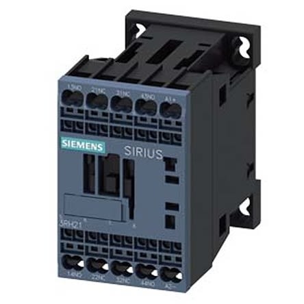 Siemens SIRIUS 3RH2 Contactor Relay, 48 V dc Coil, 4-Pole, 10 A, 2NO + 2NC, 690 V ac [3RH2122-2FW40]; 275-3938