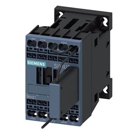 Siemens SIRIUS 3RH2 Contactor Relay, 125 V dc Coil, 4-Pole, 10 A, 2NO + 1NC, 690 V ac [3RH2122-2KG40-0LA4]; 275-3941