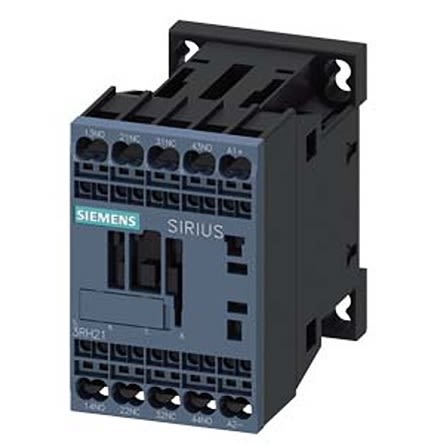 Siemens SIRIUS 3RH2 Contactor Relay, 24 V dc Coil, 4-Pole, 10 A, 2NO + 2NC, 690 V ac [3RH2122-2LB40-1AA0]; 275-3945