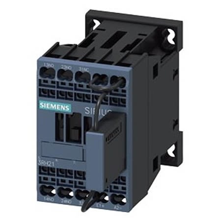 Siemens SIRIUS 3RH2 Contactor Relay, 110 V dc Coil, 4-Pole, 10 A, 2NO + 1NC, 690 V ac [3RH2122-2LF40-1LA0]; 275-3949