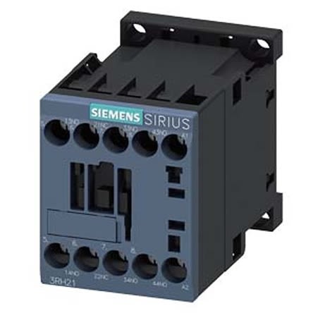 Siemens SIRIUS 3RH2 Contactor Relay, 380 V ac Coil, 4-Pole, 10 A, 3NO + 1NC, 690 V ac [3RH2131-1AQ00]; 275-3975