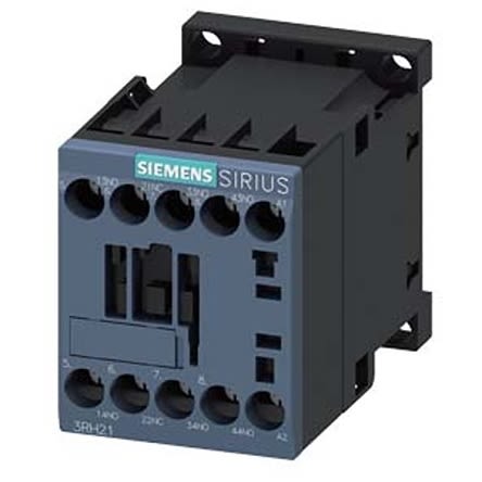 Siemens SIRIUS 3RH2 Contactor Relay, 240 V ac Coil, 4-Pole, 10 A, 3NO + 1NC, 690 V ac [3RH2131-1AU00]; 275-3977
