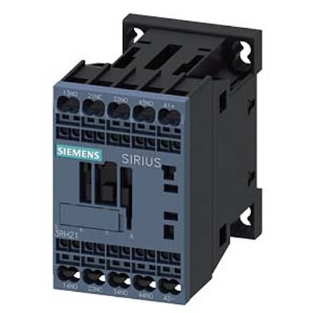 Siemens SIRIUS 3RH2 Contactor Relay, 24 V dc Coil, 4-Pole, 10 A, 3NO + 1NC, 690 V ac [3RH2131-2FB40-1AA0]; 275-4000