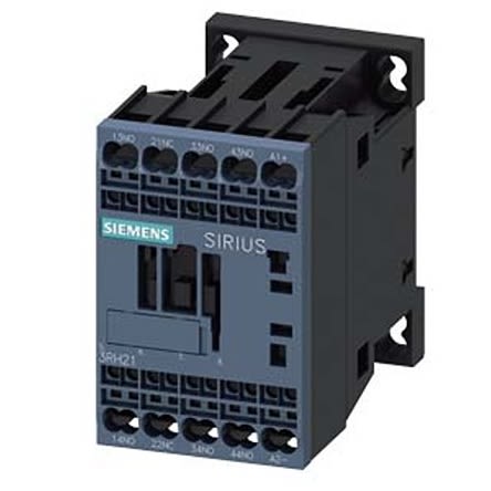 Siemens SIRIUS 3RH2 Contactor Relay, 30 V dc Coil, 4-Pole, 10 A, 3NO + 1NC, 690 V ac [3RH2131-2JC40]; 275-4002