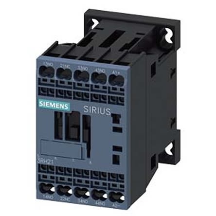 Siemens SIRIUS 3RH2 Contactor Relay, 36 V dc Coil, 4-Pole, 10 A, 3NO + 1NC, 690 V ac [3RH2131-2KV40]; 275-4004