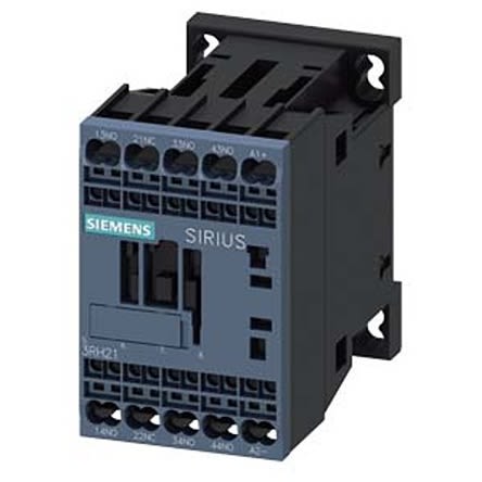 Siemens SIRIUS 3RH2 Contactor Relay, 24 V dc Coil, 4-Pole, 10 A, 3NO + 1NC, 690 V ac [3RH2131-2LB40-1AA0]; 275-4006