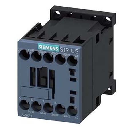 Siemens SIRIUS 3RH2 Contactor Relay, 200 V ac Coil, 4-Pole, 10 A, 4NO, 690 V ac [3RH2140-1AN60]; 275-4021