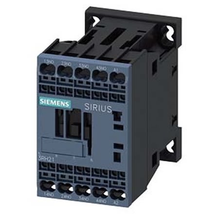 Siemens SIRIUS 3RH2 Contactor Relay, 48 V ac Coil, 4-Pole, 10 A, 4NO, 690 V ac [3RH2140-2AH00]; 275-4036