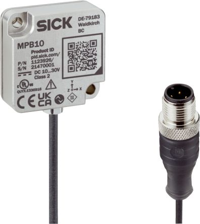 SICK MPB10 Vibration Monitoring, vibration analysis, contact temperature & shock IO-LINK Production Monitoring System ± [MPB10-VS00VSIQ00 / 1123926]; 275-4079