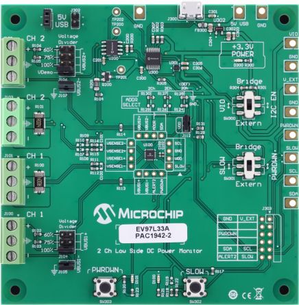 Microchip EV97L33A Evaluation Board for PAC1942 for MCP2221A [EV97L33A]; 275-4701
