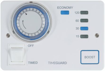Timeguard White Programable Light Switch, 2 Way, 1 Gang, Programable Photocell Security Light Switch [ZV210N]; 275-4736