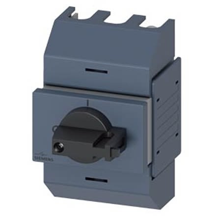 Siemens 3 Pole DIN Rail Switch Disconnector - 16A Maximum Current, 7.5kW Power Rating, IP10 [3KD0132-2KG20-3]; 275-4932