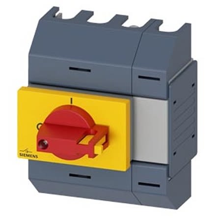 Siemens 4 Pole DIN Rail Switch Disconnector - 16A Maximum Current, 7.5kW Power Rating, IP10 [3KD0143-2KG20-3]; 275-4936