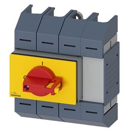 Siemens 4 Pole DIN Rail Switch Disconnector - 80A Maximum Current, 18.5kW Power Rating, IP10 [3KD0443-2LG20-3]; 275-4957