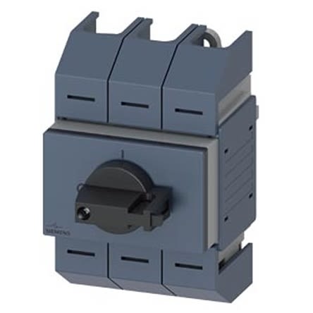 Siemens 3 Pole DIN Rail Switch Disconnector - 100A Maximum Current, 22kW Power Rating, IP10 [3KD0532-2LG20-3]; 275-4959