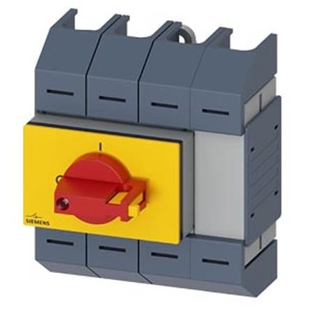 Siemens 4 Pole DIN Rail Switch Disconnector - 100A Maximum Current, 22kW Power Rating, IP10 [3KD0543-2LG20-3]; 275-4963