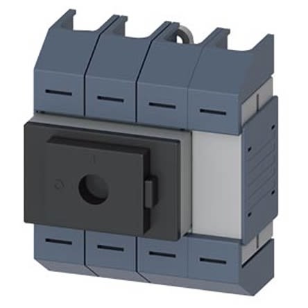 Siemens 4 Pole DIN Rail Switch Disconnector - 125A Maximum Current, 22kW Power Rating, IP10 [3KD0640-2LG20-3]; 275-4967