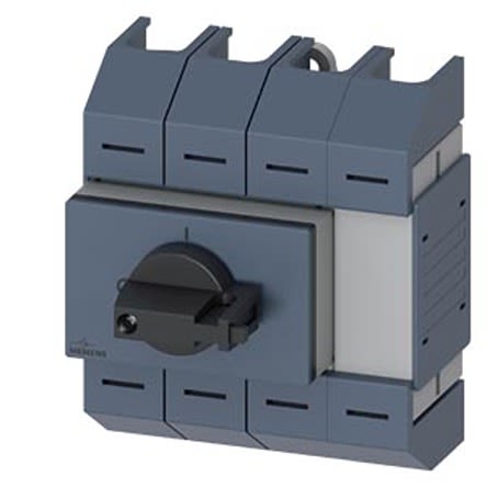 Siemens 4 Pole DIN Rail Switch Disconnector - 125A Maximum Current, 22kW Power Rating, IP10 [3KD0642-2LG20-3]; 275-4968