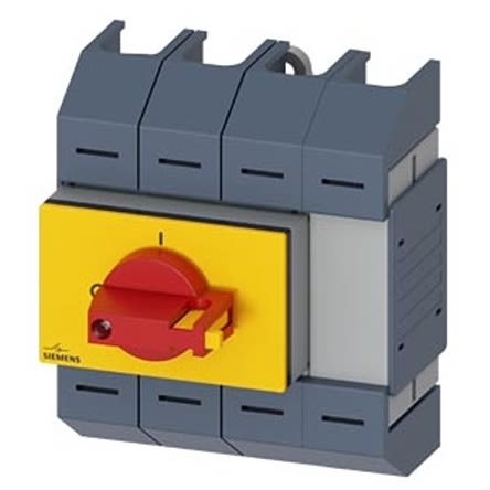 Siemens 4 Pole DIN Rail Switch Disconnector - 125A Maximum Current, 22kW Power Rating, IP10 [3KD0643-2LG20-3]; 275-4969
