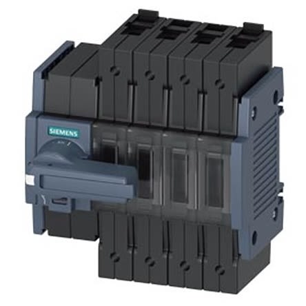 Siemens 4 Pole DIN Rail Switch Disconnector - 16A Maximum Current, 7.5kW Power Rating, IP20 [3KD1642-2ME10-0]; 275-4972