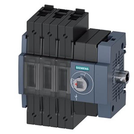 Siemens 3 Pole DIN Rail Switch Disconnector - 32A Maximum Current, 18.5kW Power Rating, IP20 [3KD2234-2ME40-0]; 275-4977