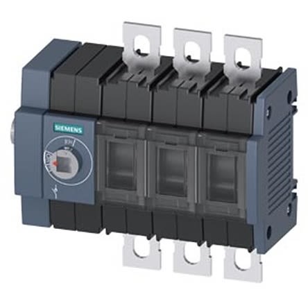 Siemens 3 Pole DIN Rail Switch Disconnector - 80A Maximum Current, 55kW Power Rating, IP00, IP20 [3KD2834-0NE10-0]; 275-4989