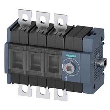 Siemens 3 Pole DIN Rail Switch Disconnector - 80A Maximum Current, 55kW Power Rating, IP00, IP20 [3KD2834-0NE40-0]; 275-4990