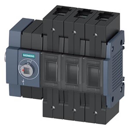 Siemens 3 Pole DIN Rail Switch Disconnector - 80A Maximum Current, 55kW Power Rating, IP20 [3KD2834-2NE10-0]; 275-4993