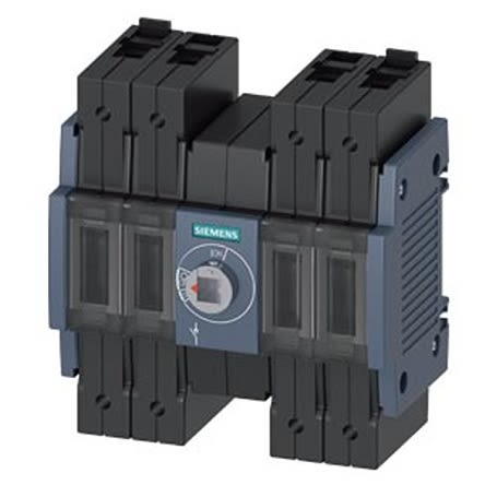 Siemens 4 Pole DIN Rail Switch Disconnector - 80A Maximum Current, 55kW Power Rating, IP20 [3KD2840-2ME20-0]; 275-4996