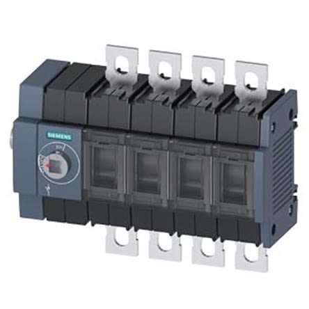 Siemens 4 Pole DIN Rail Switch Disconnector - 80A Maximum Current, 55kW Power Rating, IP00, IP20 [3KD2844-0NE10-0]; 275-4998