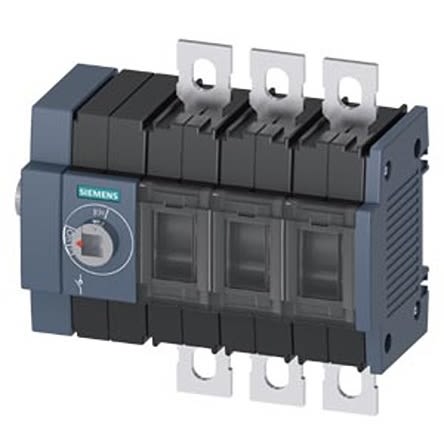 Siemens 3 Pole DIN Rail Switch Disconnector - 100A Maximum Current, 55kW Power Rating, IP00, IP20 [3KD3034-0NE10-0]; 275-5008