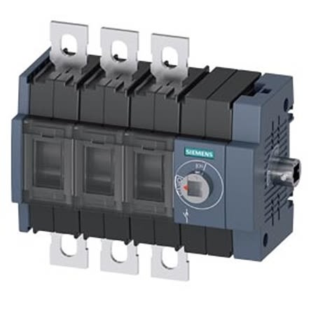 Siemens 3 Pole DIN Rail Switch Disconnector - 100A Maximum Current, 55kW Power Rating, IP00, IP20 [3KD3034-0NE40-0]; 275-5009