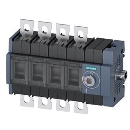 Siemens 4 Pole DIN Rail Switch Disconnector - 100A Maximum Current, 55kW Power Rating, IP00, IP20 [3KD3044-0NE40-0]; 275-5017